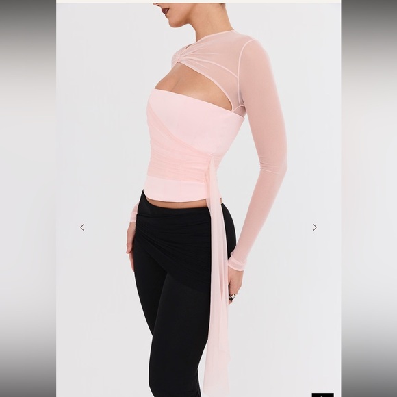 House of CB Mistress Rocks Peony Long Sleeve Corset - Picture 7 of 16